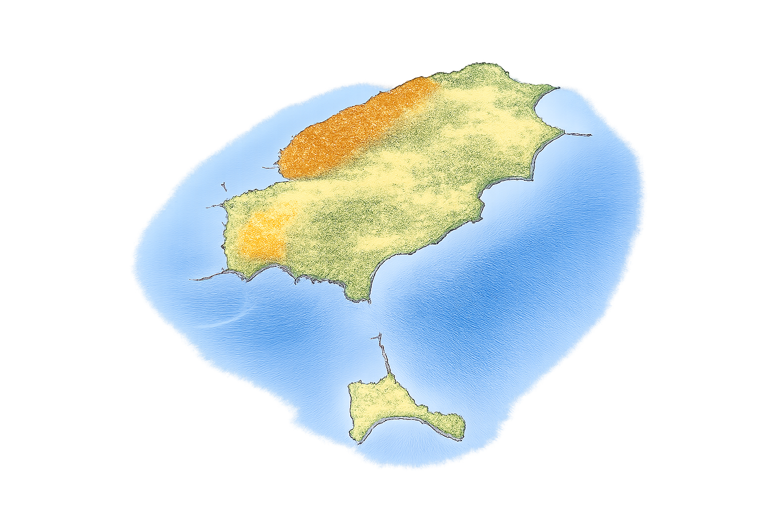 Ibiza & Formentera - Islands of Contrasts: Beautiful coastline of Ibiza & Formentera in the Balearic Islands